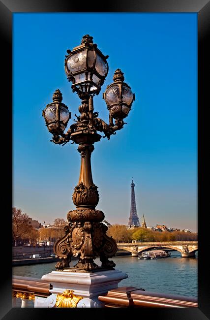 Pont Alexandre and Eiffel Tower Framed Print by Geoff Storey