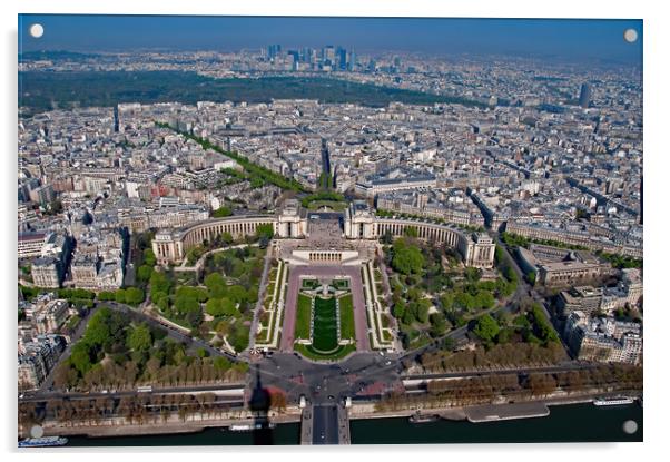 View from Eiffel Tower  Acrylic by Geoff Storey