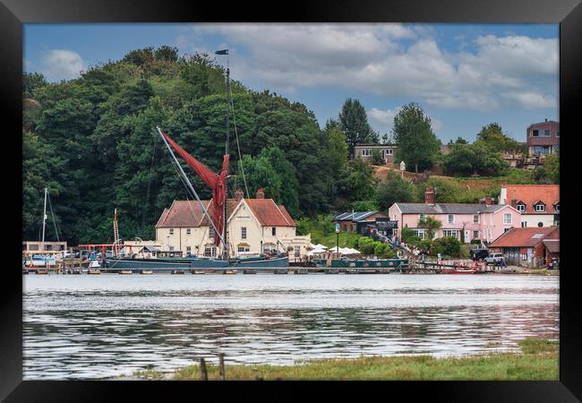 Serenity in Pin Mill Harbour Framed Print by Kevin Snelling