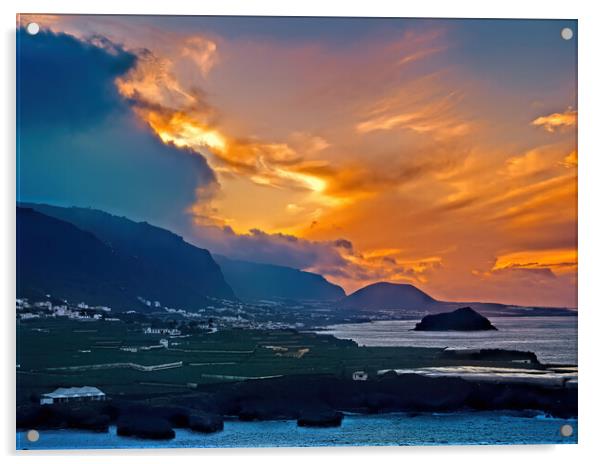 Tenerife Sunset (2) Acrylic by Geoff Storey
