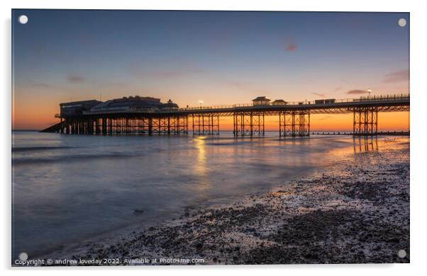 Cromer Pier sunrise Acrylic by andrew loveday