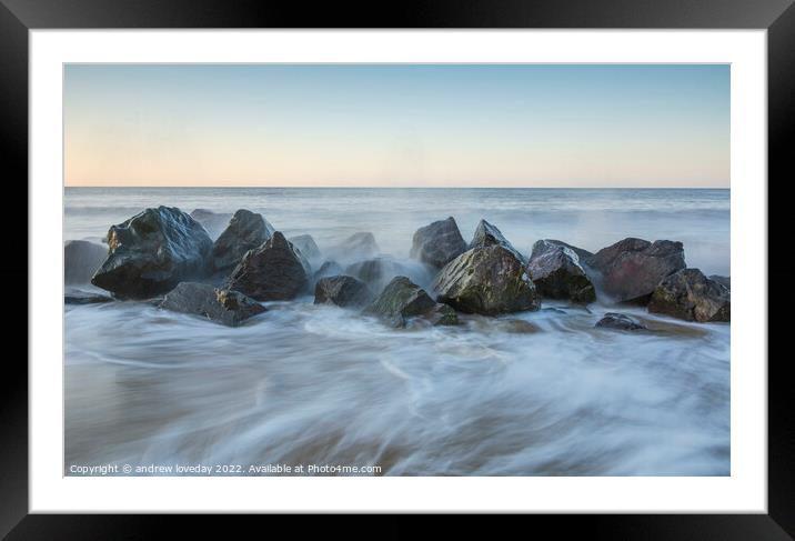 Line of  Defence  Framed Mounted Print by andrew loveday