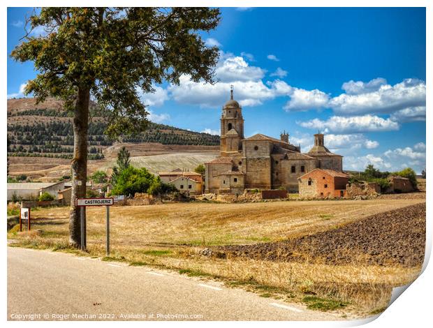 The Sacred Path to Santiago Print by Roger Mechan