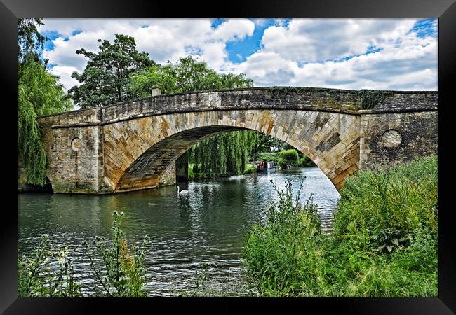 Halfpenny Bridge, Lechlade Framed Print by Joyce Storey