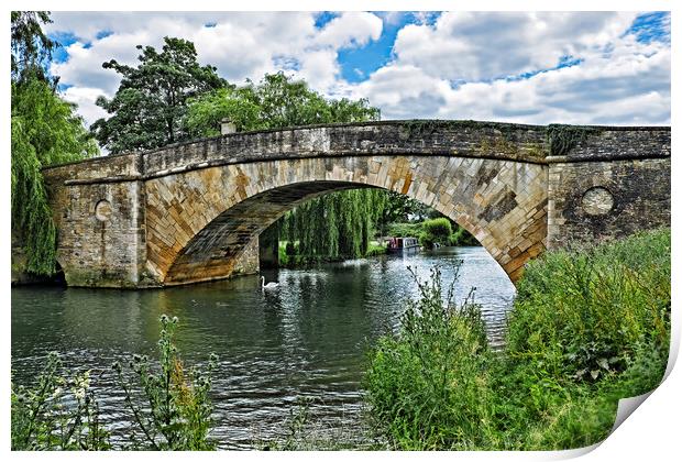 Halfpenny Bridge, Lechlade Print by Joyce Storey