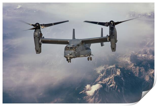 USAF CV-22B Osprey Print by Derek Beattie