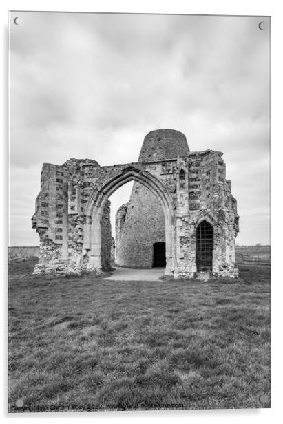St Benet's Abbey, Norfolk Acrylic by Chris Yaxley