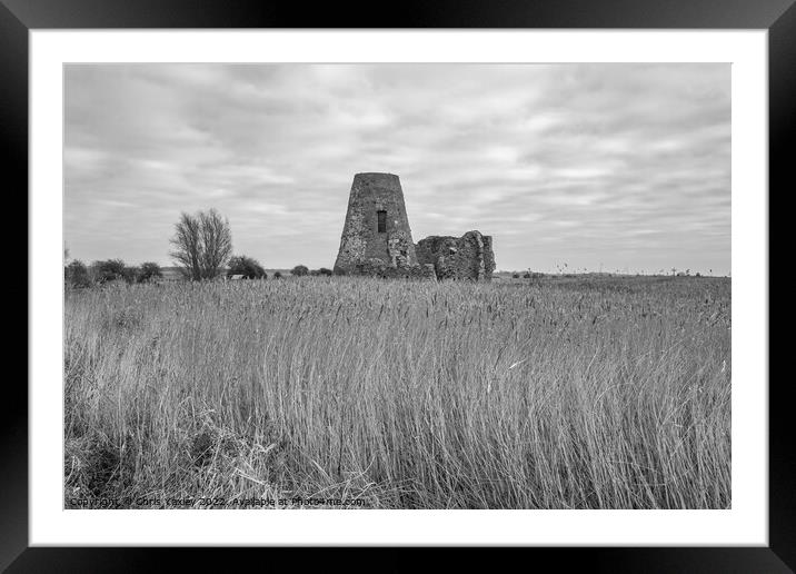St Benet's Abbey, Norfolk Framed Mounted Print by Chris Yaxley