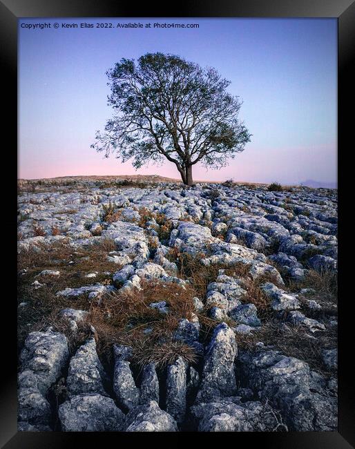 Solitary Sentinel of Malham Framed Print by Kevin Elias