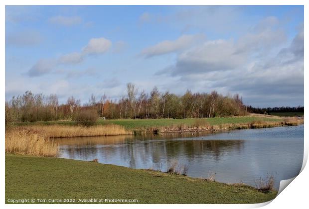 Anglers Country Park Wakefield Print by Tom Curtis