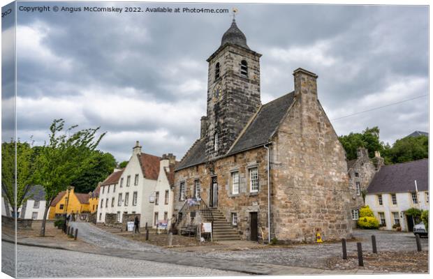 Town House in main square of Culross in Fife Canvas Print by Angus McComiskey