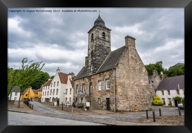 Town House in main square of Culross in Fife Framed Print by Angus McComiskey