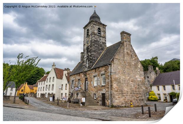 Town House in main square of Culross in Fife Print by Angus McComiskey