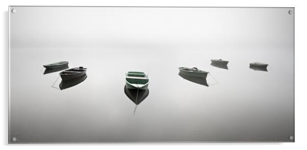 Six Boats Acrylic by Andreas Vitting