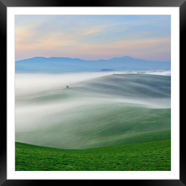 Flow Framed Mounted Print by Andreas Vitting