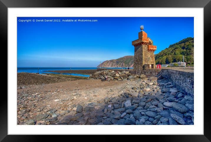 Majestic Rhenish Tower at Lynmouth Framed Mounted Print by Derek Daniel