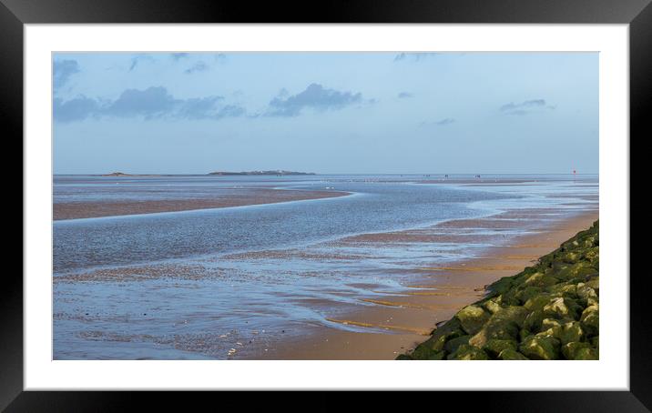 Dee Estuary panorama Framed Mounted Print by Jason Wells