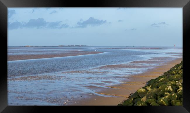 Dee Estuary panorama Framed Print by Jason Wells