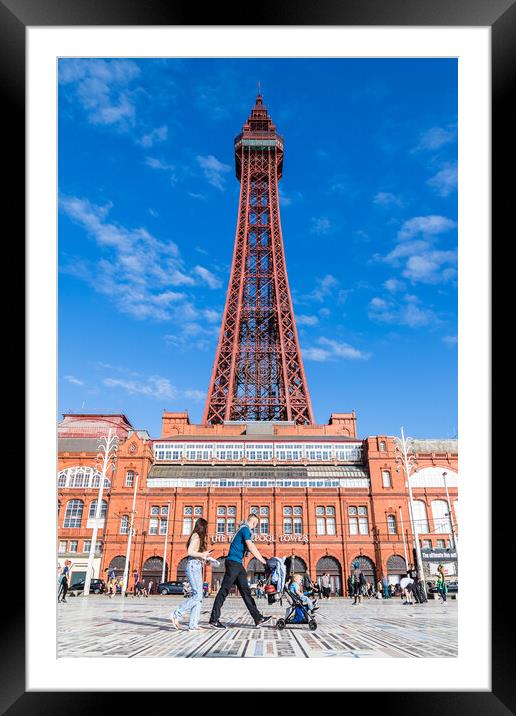 A family pass Blackpool Tower Framed Mounted Print by Jason Wells