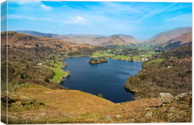 Grasmere from Loughrigg Fell Canvas Print by Keith Douglas