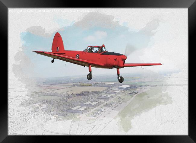 The 'Royal' de Havilland Chipmunk T10 Framed Print by Aviator Art Studio