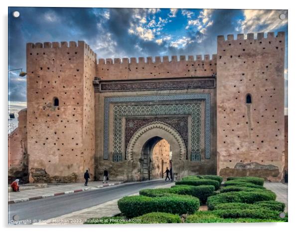 Regal Gateway to Meknes Acrylic by Roger Mechan