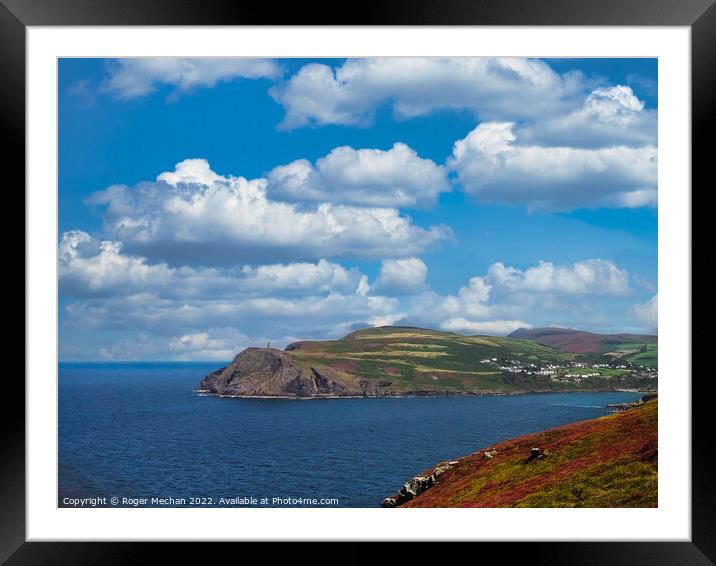 Overlooking the Majestic Isle of Man Framed Mounted Print by Roger Mechan