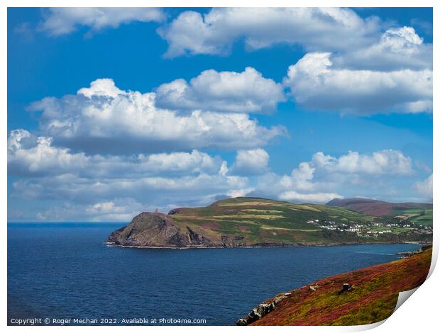 Overlooking the Majestic Isle of Man Print by Roger Mechan