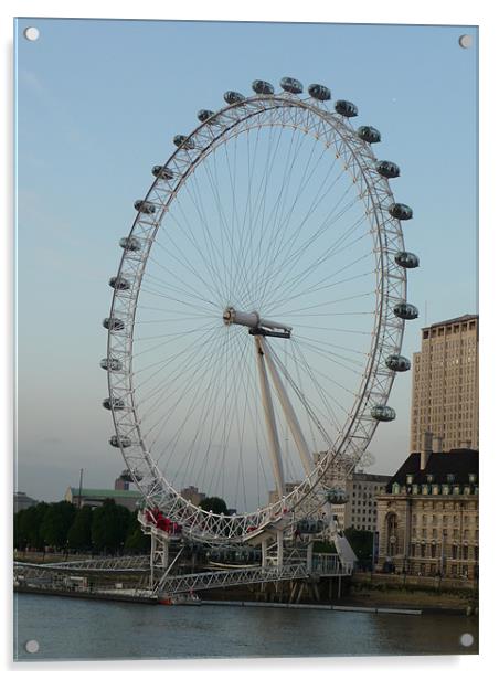 London Eye Acrylic by Raymond Partlett