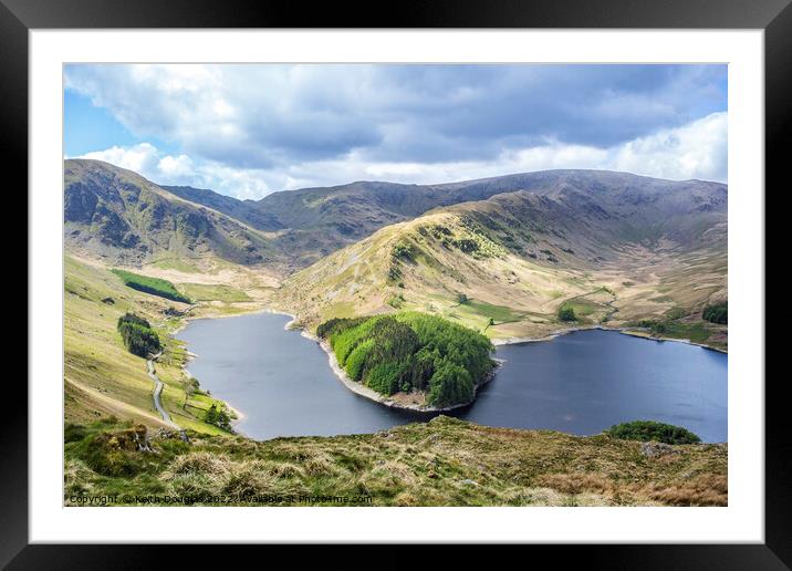 Mardale Head and Riggindale Framed Mounted Print by Keith Douglas