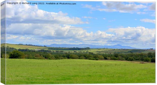 A view over Scottish farmland Canvas Print by Richard Long
