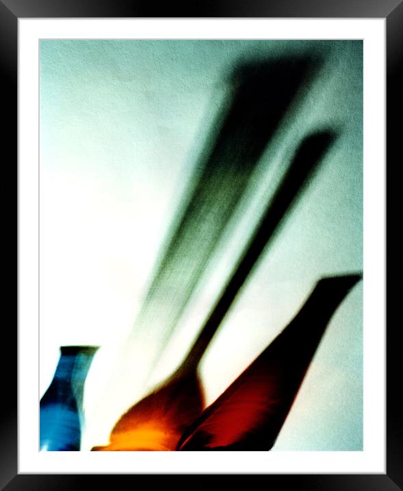 Glass Shadows Framed Mounted Print by graham young