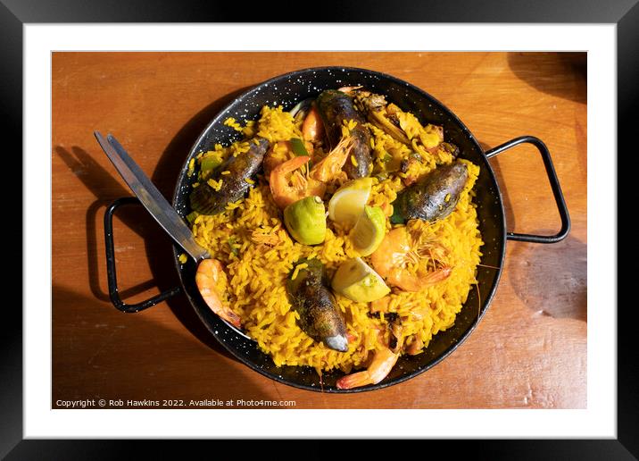 Paella for 2 Framed Mounted Print by Rob Hawkins