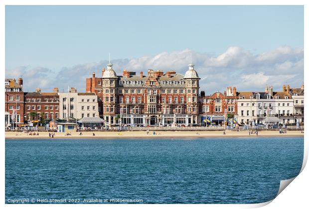 Weymouth Seafront Print by Heidi Stewart