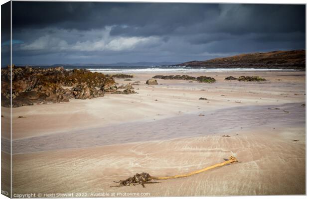 Achnahaird Beach on the Coigach Peninsula Scotland Canvas Print by Heidi Stewart