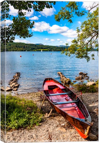 Serenity on Windermere Canvas Print by Michael Birch