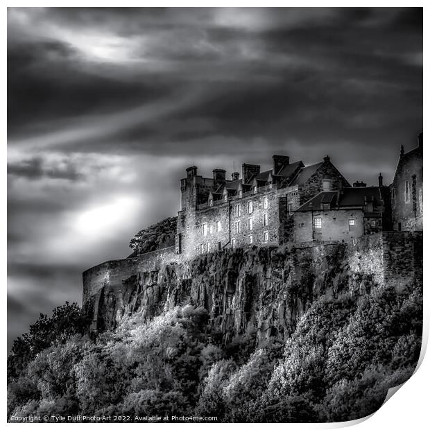 Stirling Castle in Monochrome Print by Tylie Duff Photo Art