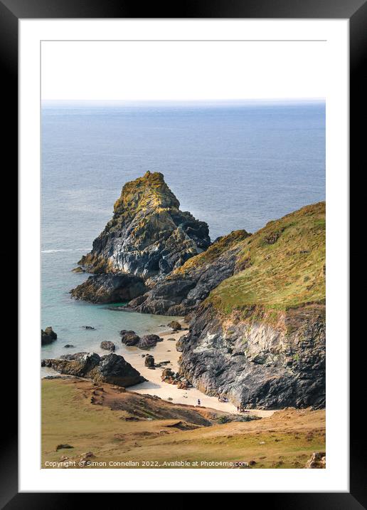 Kynance Cove, Cornwall Framed Mounted Print by Simon Connellan
