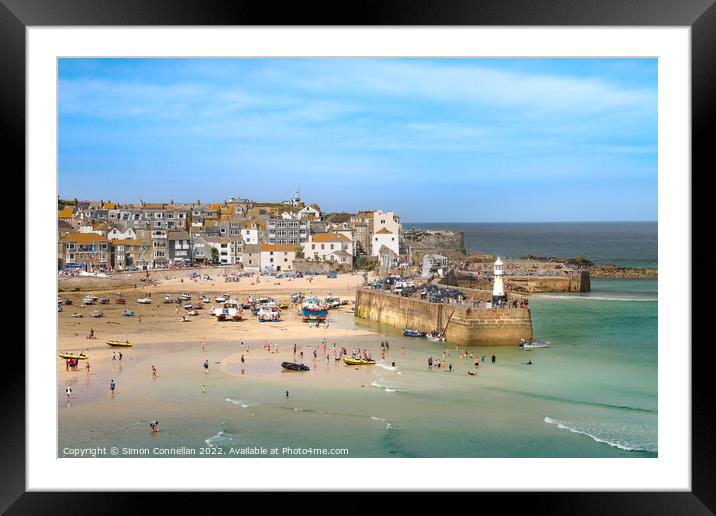 St Ives, Cornwall Framed Mounted Print by Simon Connellan