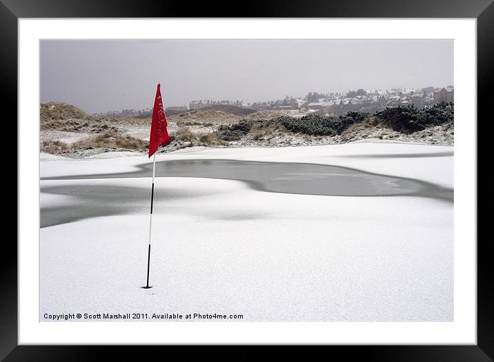 No Golf today Framed Mounted Print by Scott K Marshall