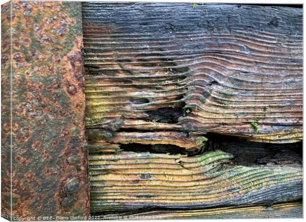 Timber Times 41                        Canvas Print by DEE- Diana Cosford