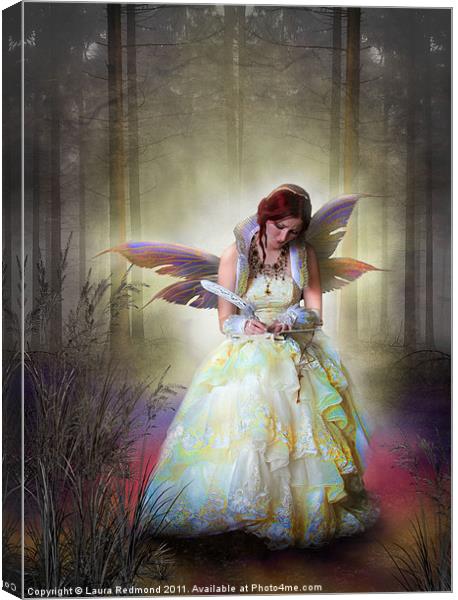 The magic quill Canvas Print by Laura Dawnsky