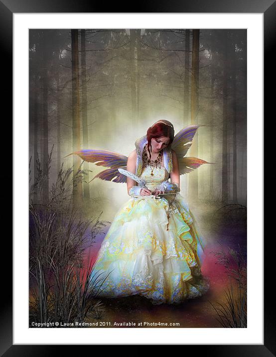 The magic quill Framed Mounted Print by Laura Dawnsky