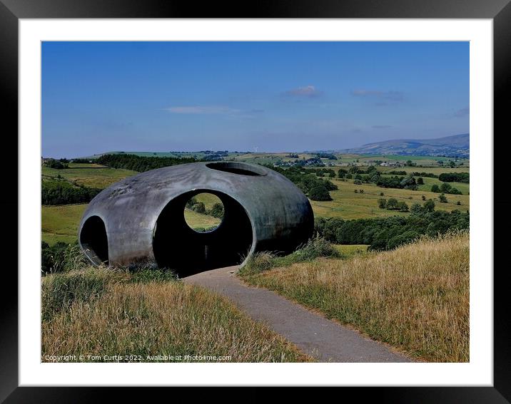 Atom at Wycoller Country Park Framed Mounted Print by Tom Curtis