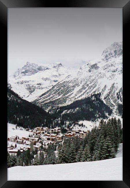 Lech am Arlberg Austrian Alps Austria Framed Print by Andy Evans Photos