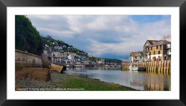 Serenity at Looe Harbour Framed Mounted Print by Martin Day
