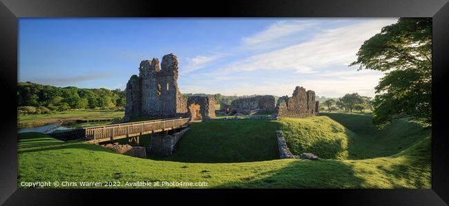 Ogmore Castle Mid Glamorgan Wales Framed Print by Chris Warren