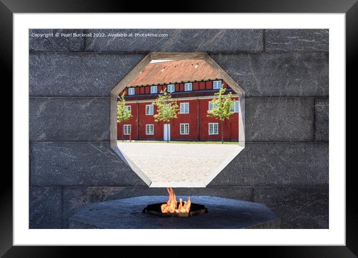 Danish National Monument of Remembrance Copenhagen Framed Mounted Print by Pearl Bucknall