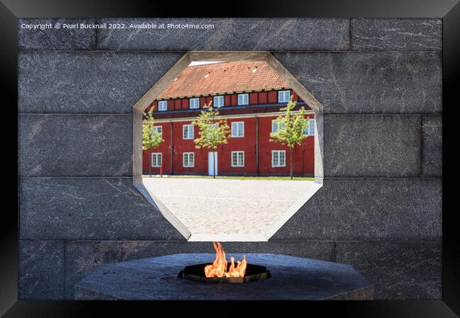 Danish National Monument of Remembrance Copenhagen Framed Print by Pearl Bucknall