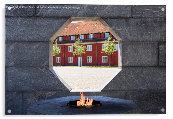 Danish National Monument of Remembrance Copenhagen Acrylic by Pearl Bucknall